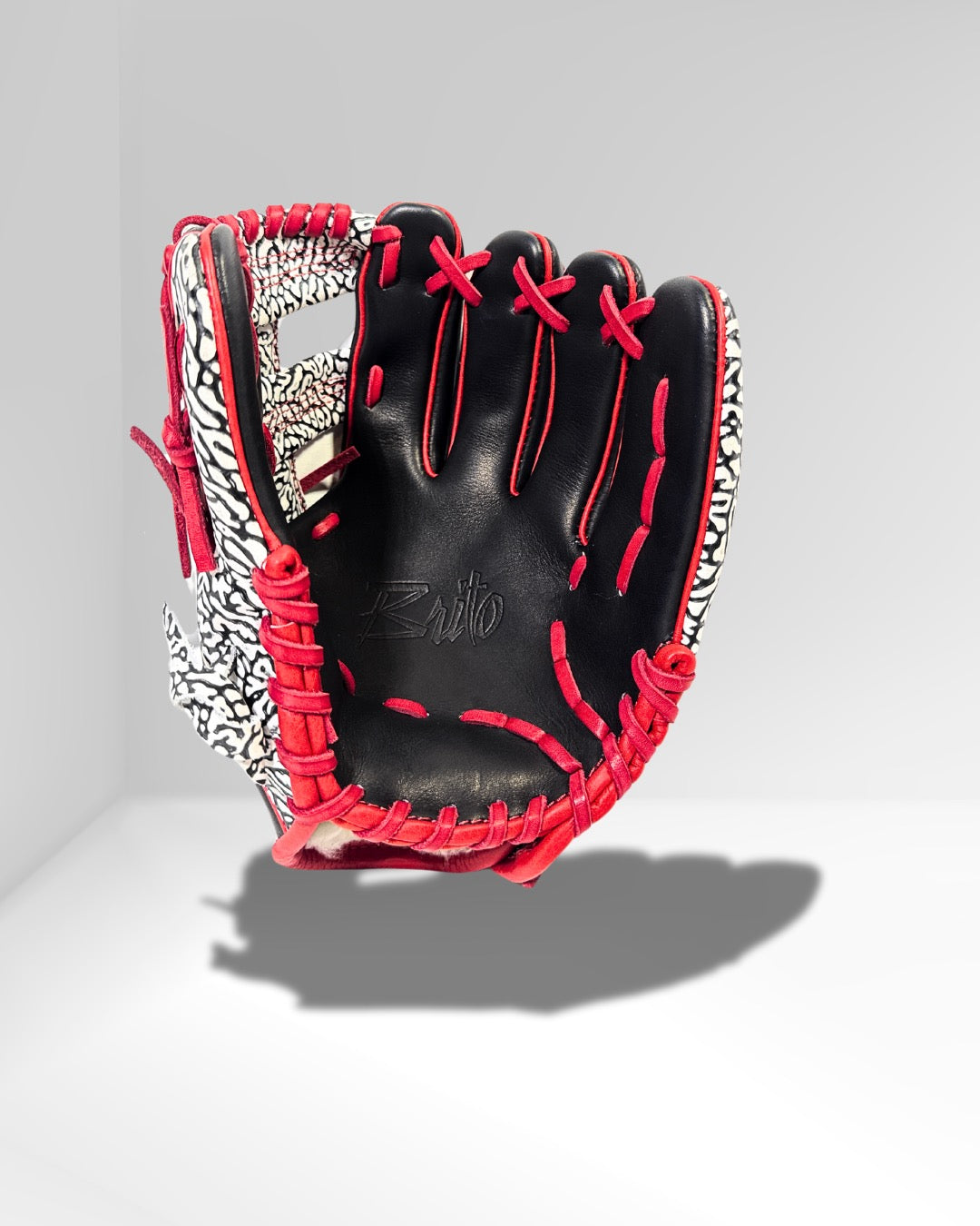 Brito Gloves Elite Baseball and Softball
Mitts- Red & White