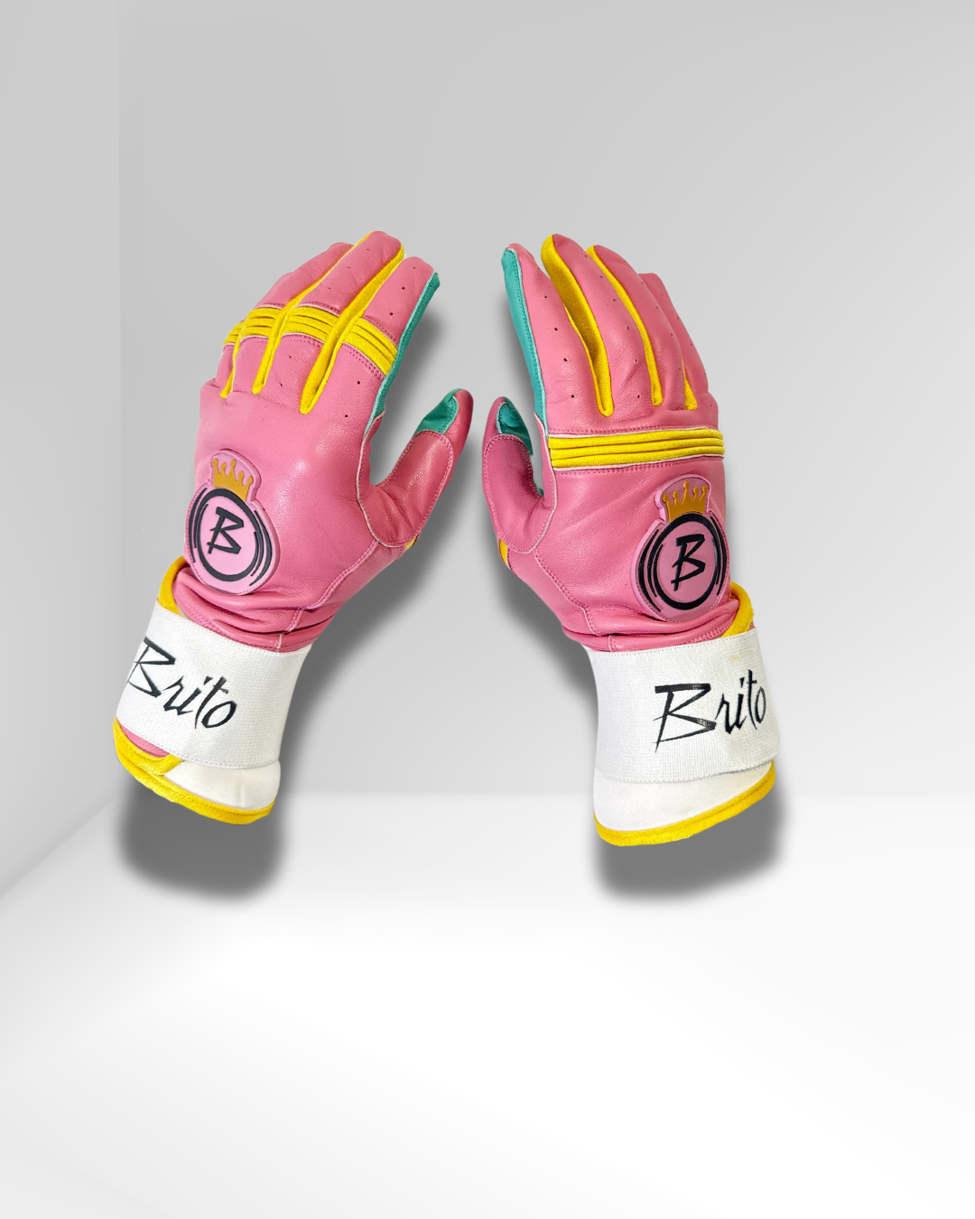Brito LC Gloves-(Pink, Turquoise, Yellow)